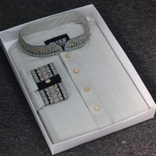 কটন এম্রয়ডারি পাঞ্জাবি ১